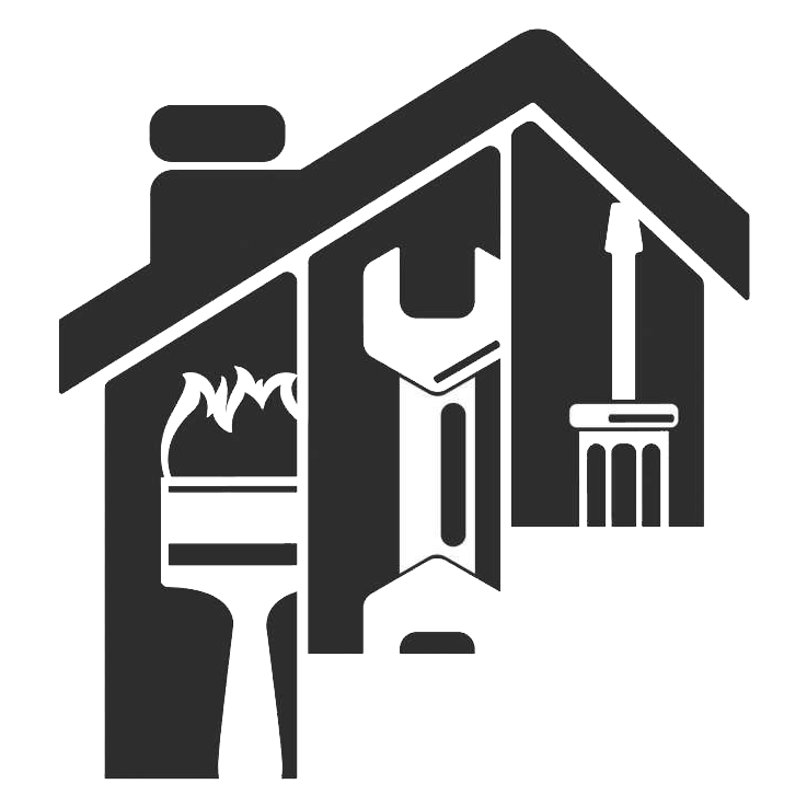 Servicio Técnico De Dietrich Tarragona Logo de una casa con herramientas representando al Servicio Técnico De Dietrich Tarragona